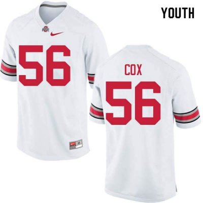 Youth Ohio State Buckeyes #56 Aaron Cox White Nike NCAA College Football Jersey Freeshipping AEW1644FA